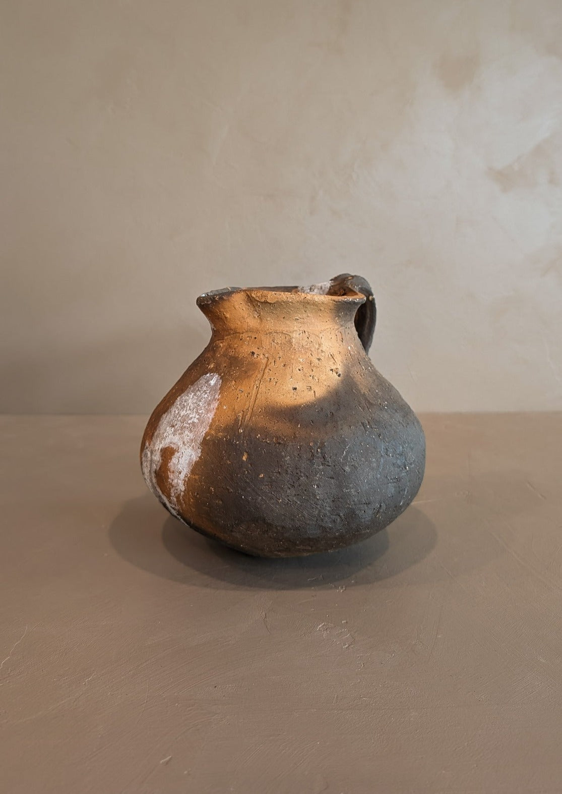 Handmade Colombian Clay Pitcher with Drainage Hole #2