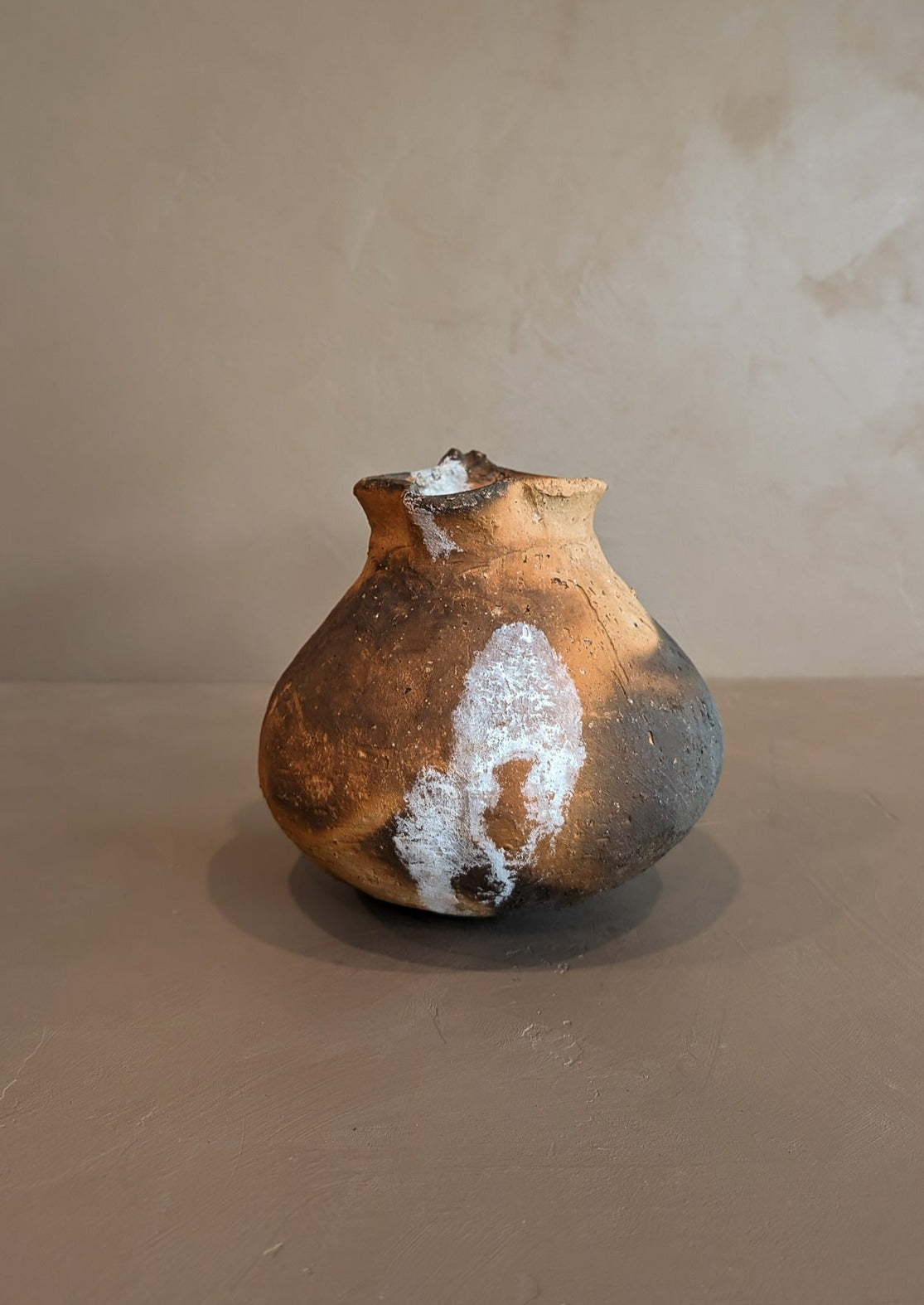 Handmade Colombian Clay Pitcher with Drainage Hole #2