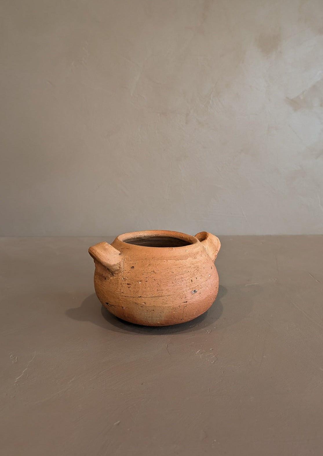 Petite Handmade Colombian Clay Pot with Drainage Holes #3