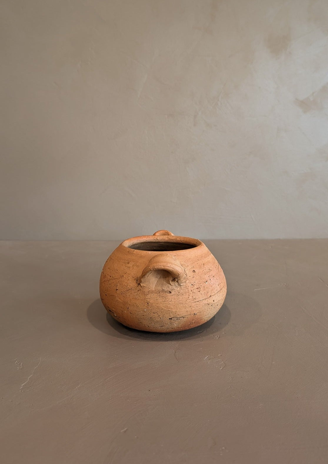 Petite Handmade Colombian Clay Pot with Drainage Holes #3