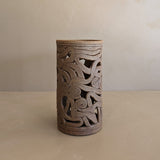 Signed 1974 Vintage Studio Pottery Coiled Tealight Holder/Vase