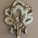 Unique Neutral Speckled Studio Pottery Wall Hook