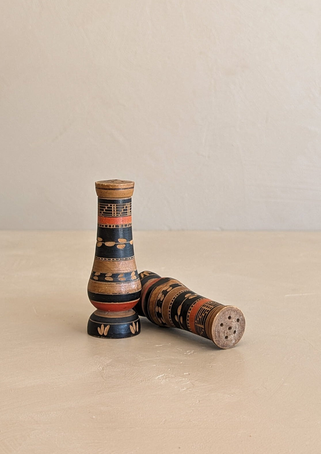 Pair of Handmade Mexican Salt and Pepper Shakers