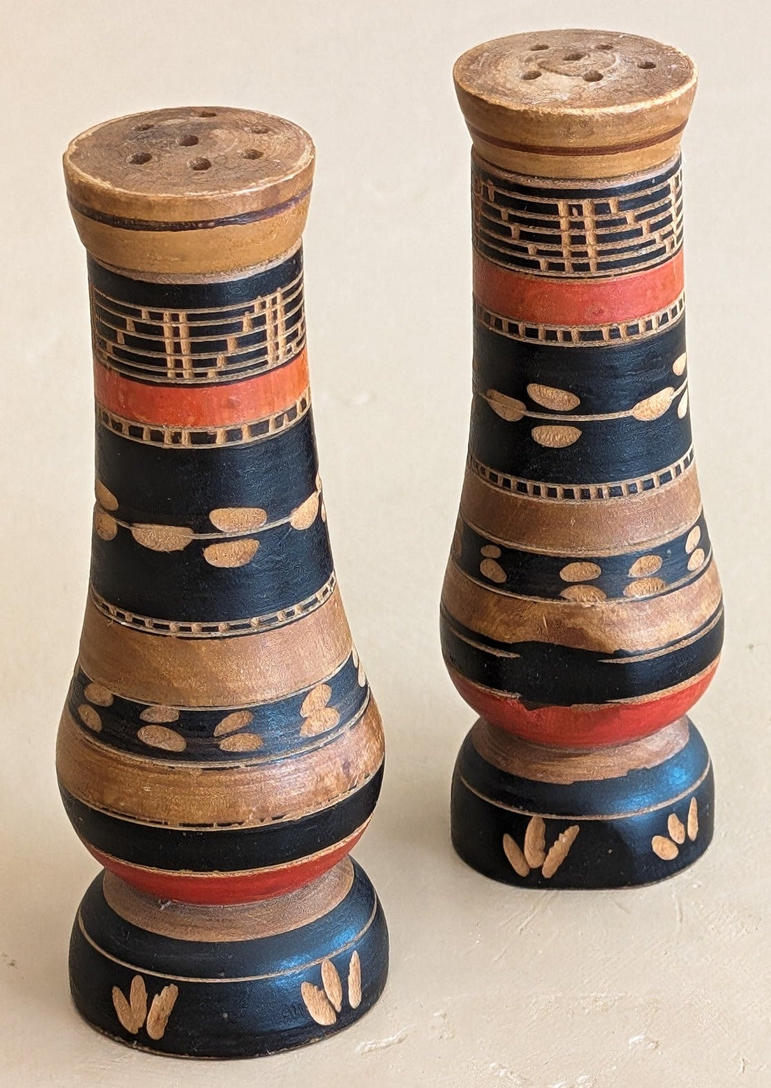 Pair of Handmade Mexican Salt and Pepper Shakers