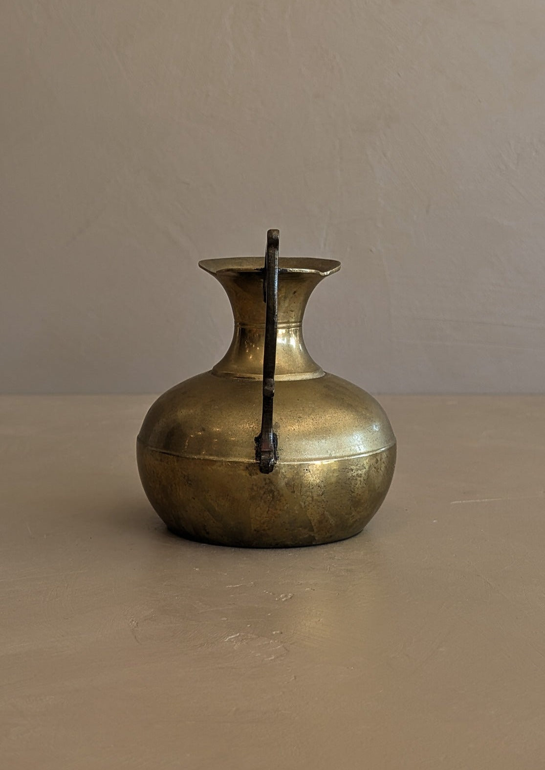 Petite Vintage Brass Pitcher