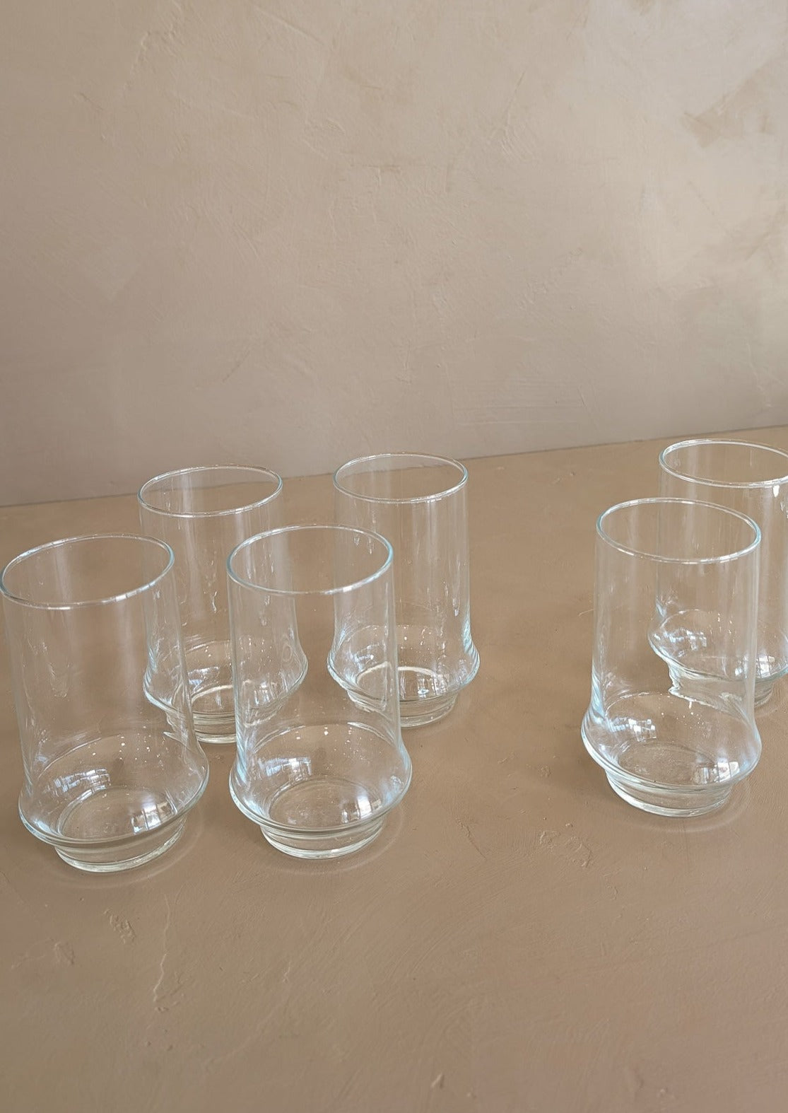 Vintage Clear Libbey Glasses - Short