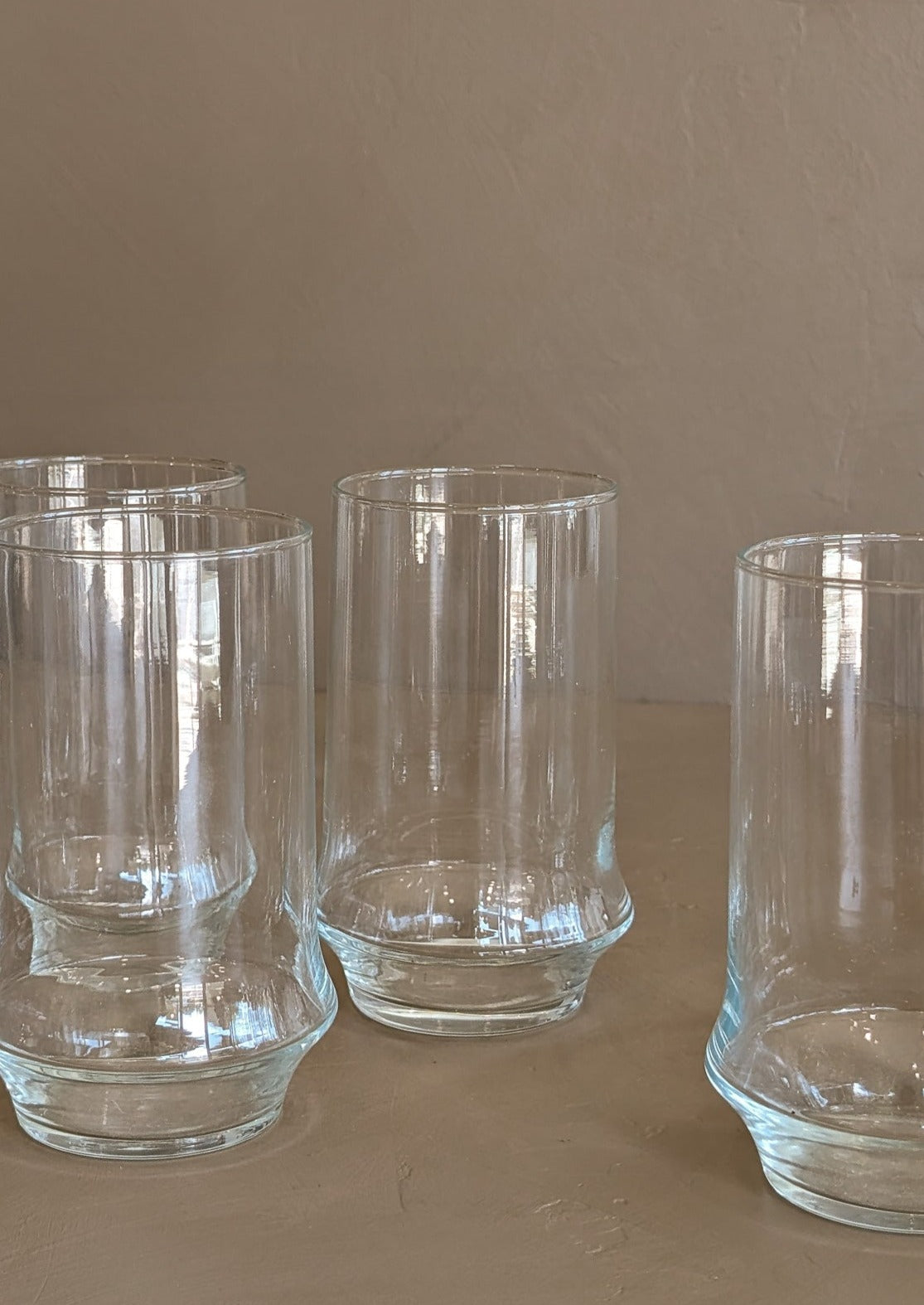 Vintage Clear Libbey Glasses - Short