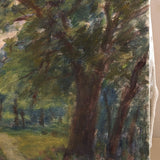 Original Impressionist-Style Landscape Painting "Road Through the Woods" by Roy Kneeburg