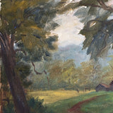 Original Impressionist-Style Landscape Painting "North Georgia Farm" by Roy Kneeburg