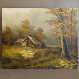 Signed Original Vintage Autumnal Landscape Painting by W. Lovell