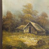 Signed Original Vintage Autumnal Landscape Painting by W. Lovell