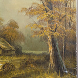 Signed Original Vintage Autumnal Landscape Painting by W. Lovell