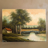 Signed Original Vintage Landscape Painting by Fiona