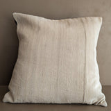 20" x 20" Neutral Turkish Pillow Cover with Batik Backing #2