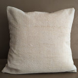 20" x 20" Neutral Turkish Pillow Cover with Batik Backing #3