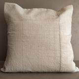 20" x 20" Neutral Turkish Pillow Cover with Batik Backing #4