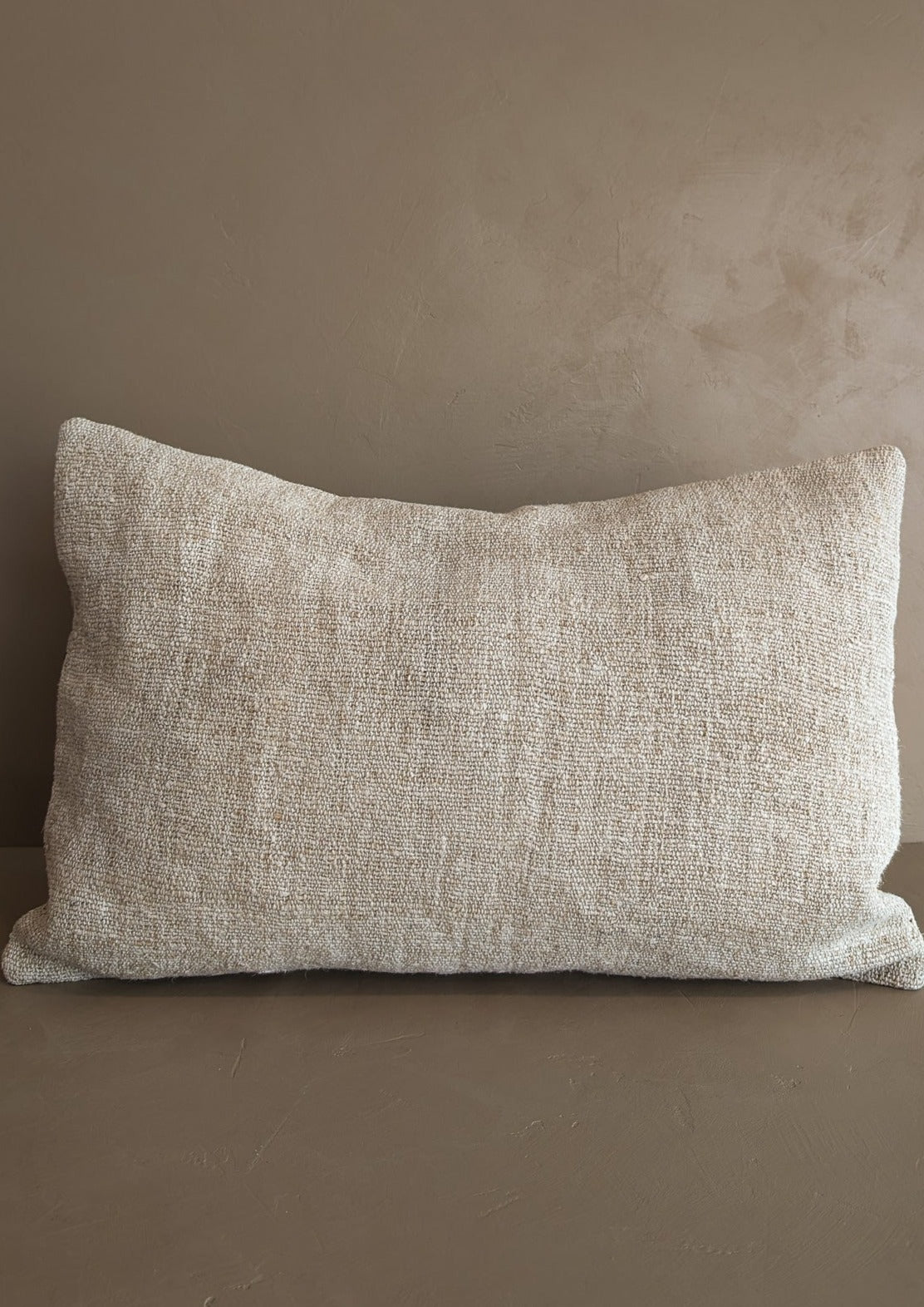 16" x 24" Neutral Turkish Pillow Cover with Batik Backing