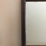 Vintage Dark Wooden Rectangular Mirror