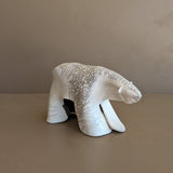 Signed Raku Studio Pottery Polar Bear