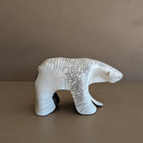 Signed Raku Studio Pottery Polar Bear