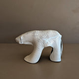 Signed Raku Studio Pottery Polar Bear