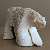 Signed Raku Studio Pottery Polar Bear