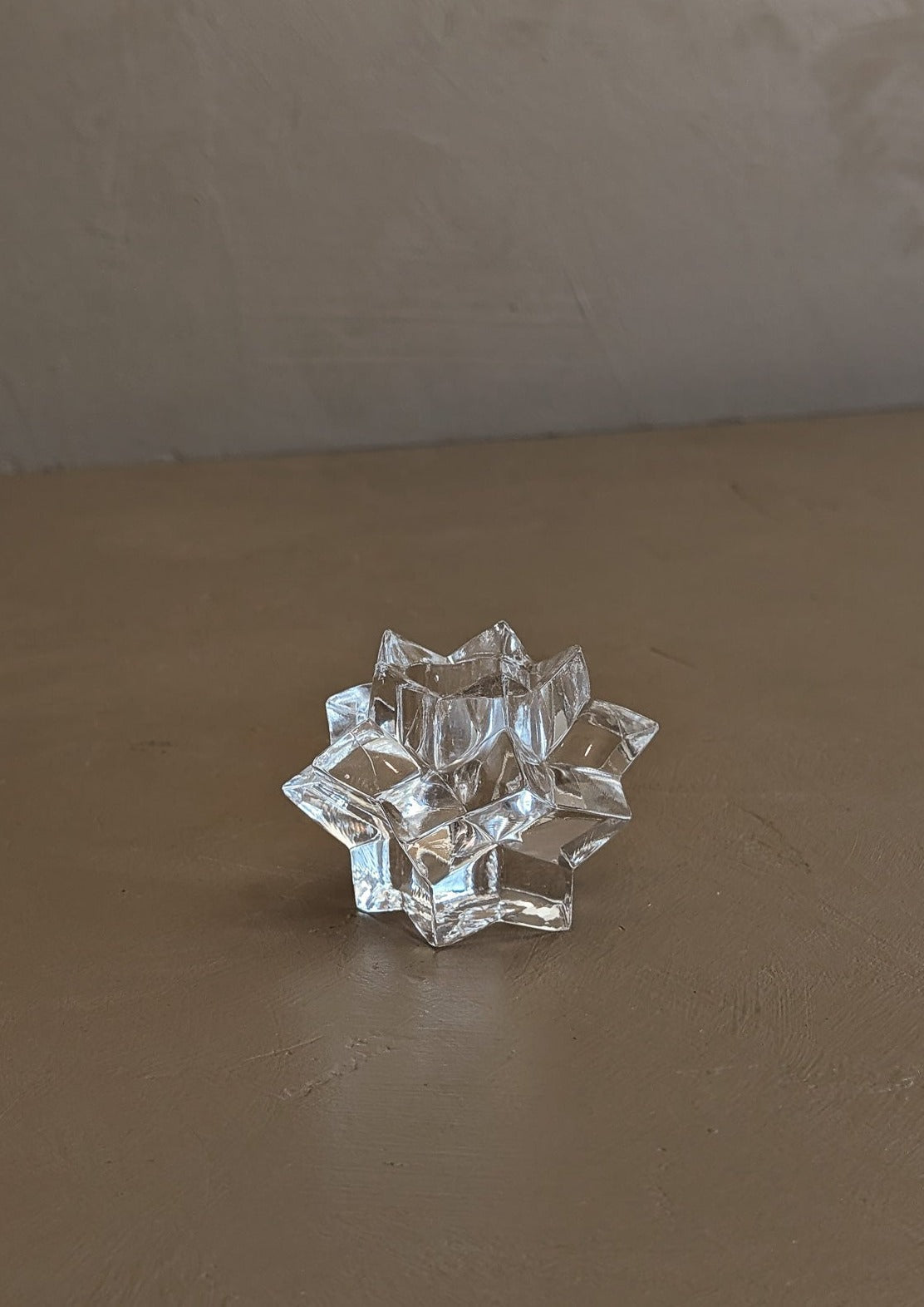 Geometric Glass Candleholder