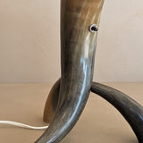 Unique Vintage Handmade Horn Lamp