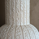 Large Vintage Textured Postmodern Plaster Lamp