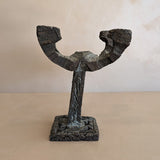 Vintage Paul Evans-Style Brutalist Bronze Candelabra