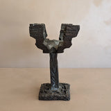 Vintage Paul Evans-Style Brutalist Bronze Candelabra