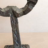 Vintage Paul Evans-Style Brutalist Bronze Candelabra