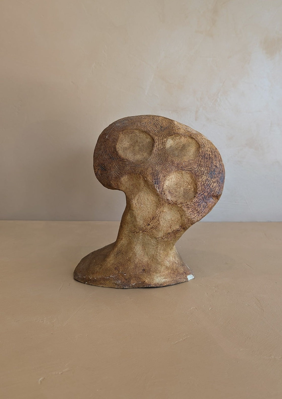 Double-Sided Biomorphic Clay Sculpture