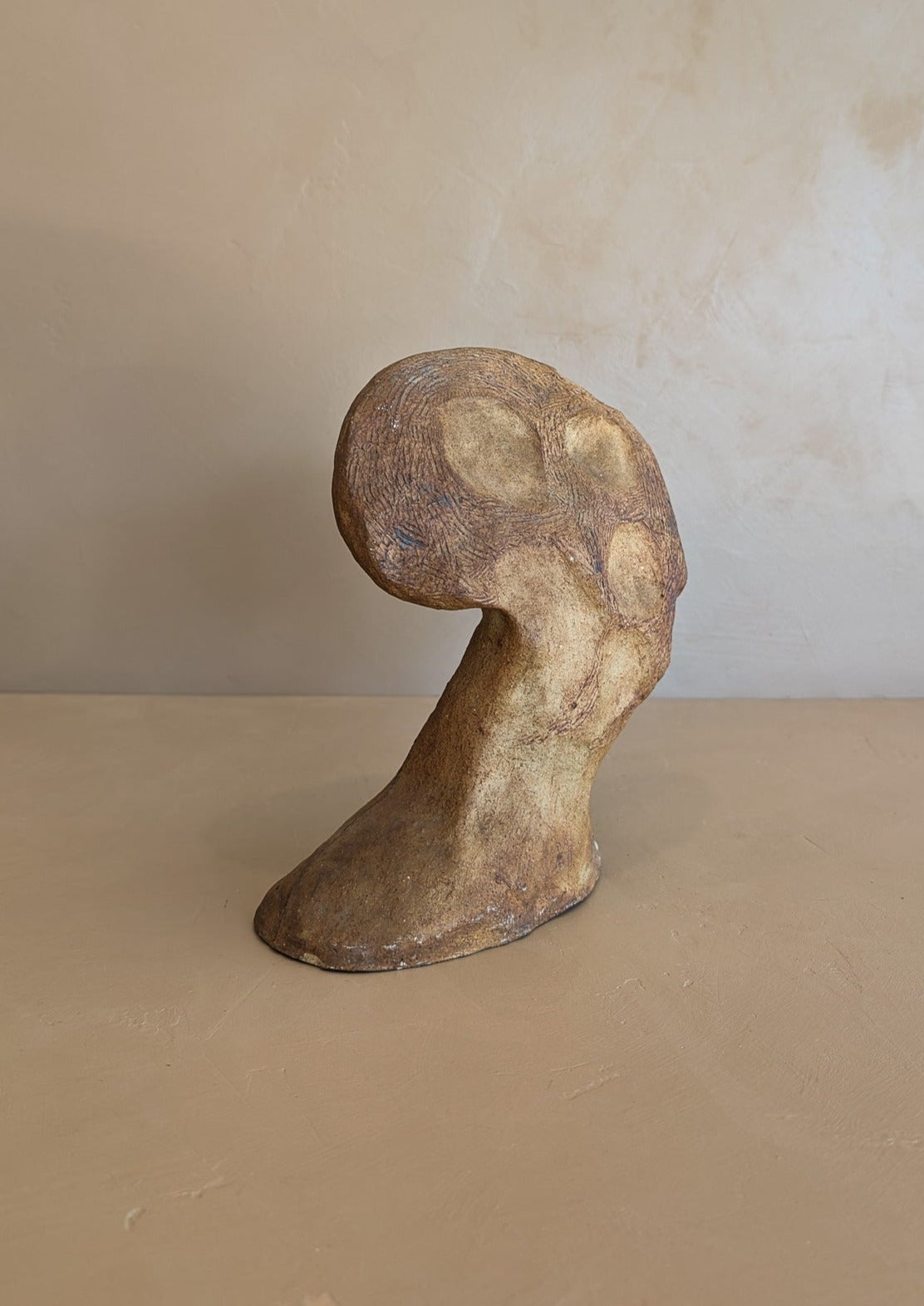 Double-Sided Biomorphic Clay Sculpture