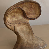 Double-Sided Biomorphic Clay Sculpture