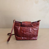 Vintage Pierre Cardin Oxblood Genuine Eel Skin Purse