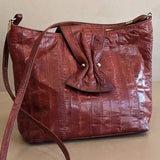 Vintage Pierre Cardin Oxblood Genuine Eel Skin Purse