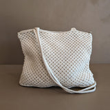 Vintage Cream Macrame Purse