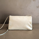 Vintage Double Pocket Cream Purse