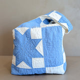 Vintage Handmade Blue and White Quilt Purse