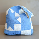 Vintage Handmade Blue and White Quilt Purse