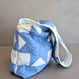 Vintage Handmade Blue and White Quilt Purse