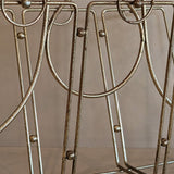 Midcentury Brass and Wood Magazine Rack