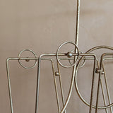 Midcentury Brass and Wood Magazine Rack