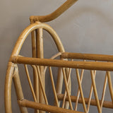 Unique Vintage Rattan Magazine Rack