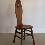 Antique Welsh Wooden Spinning Chair