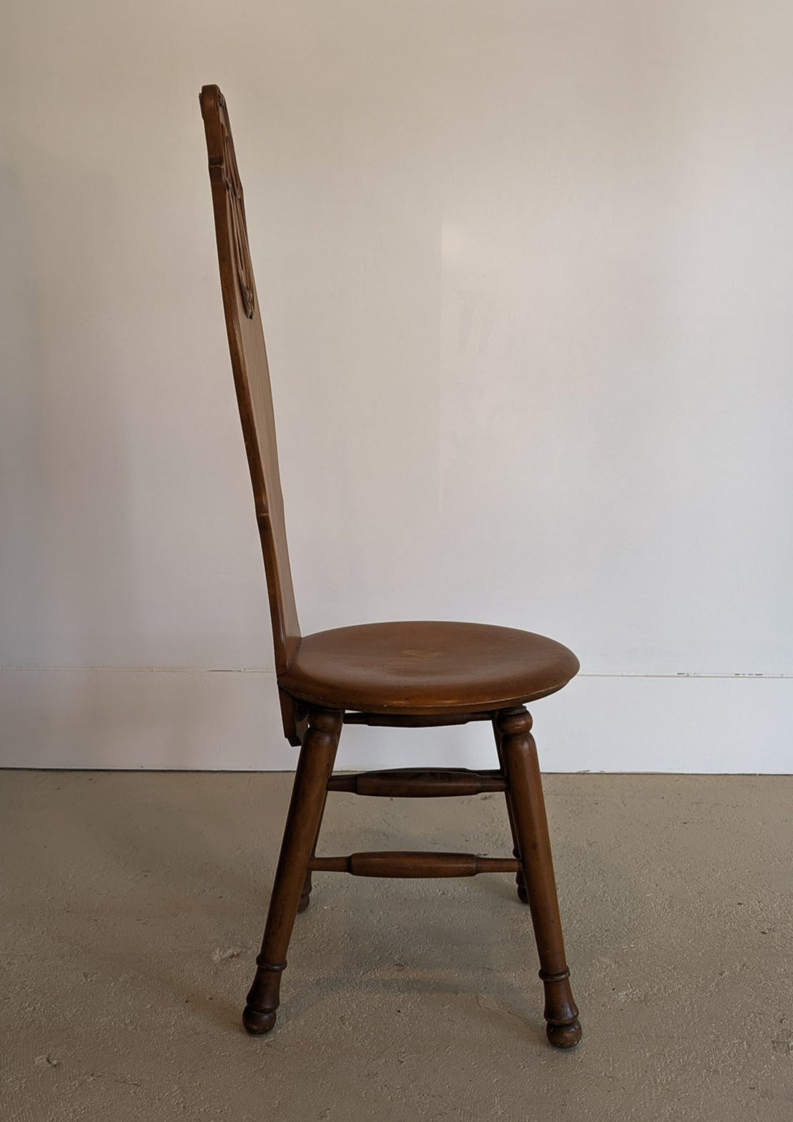 Antique Welsh Wooden Spinning Chair