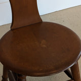 Antique Welsh Wooden Spinning Chair