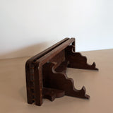 Vintage Handmade Folk Art-Style Wooden Shelf