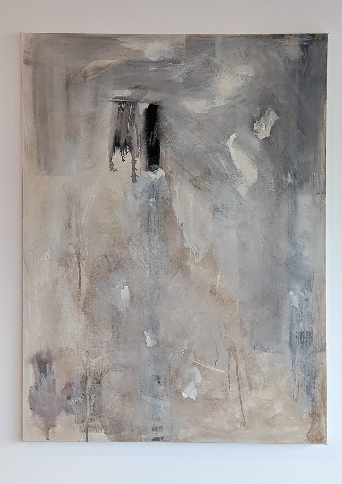 "Again" Original 30" x 40" Neutral Abstract Painting